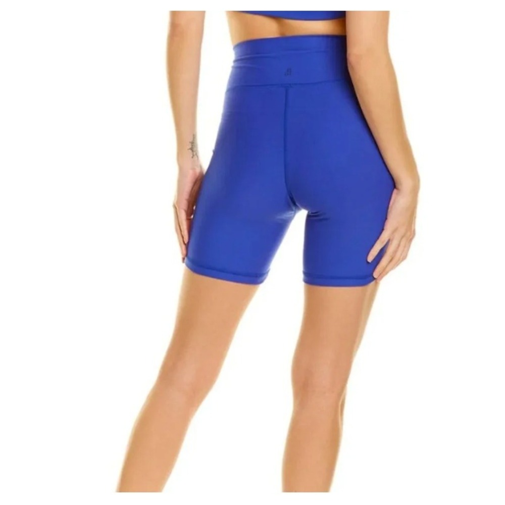 WeWoreWhat Sapphire Blue Bike Shorts High Waisted Athletic Spandex‎ Large